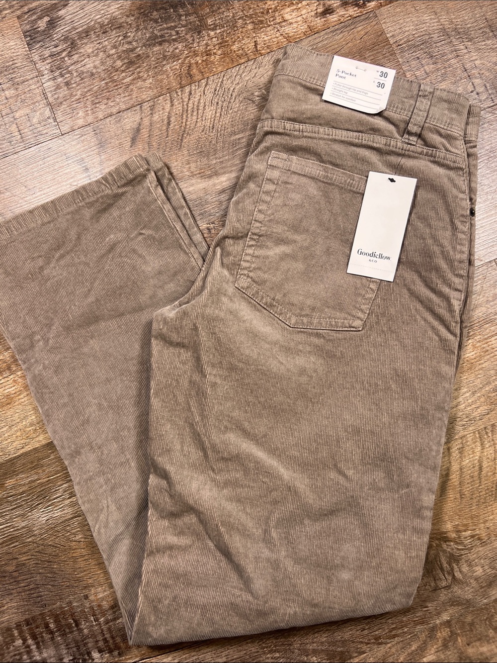 Goodfellow & Co Men's Corduroy Pants in Light Brown